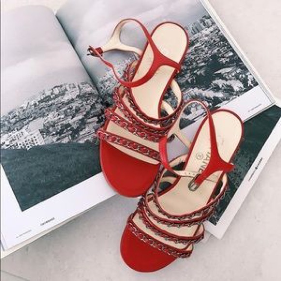 CHANEL Chain Sandals - Picture 2 of 16